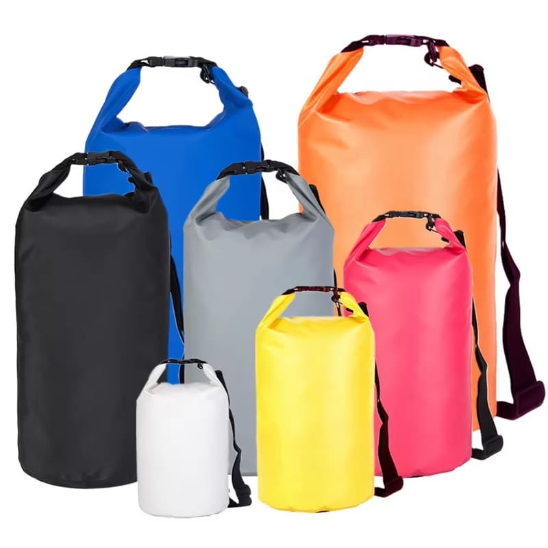 2l 40l waterproof dry bag | custom logo pvc dry sack for hiking, camping, boating