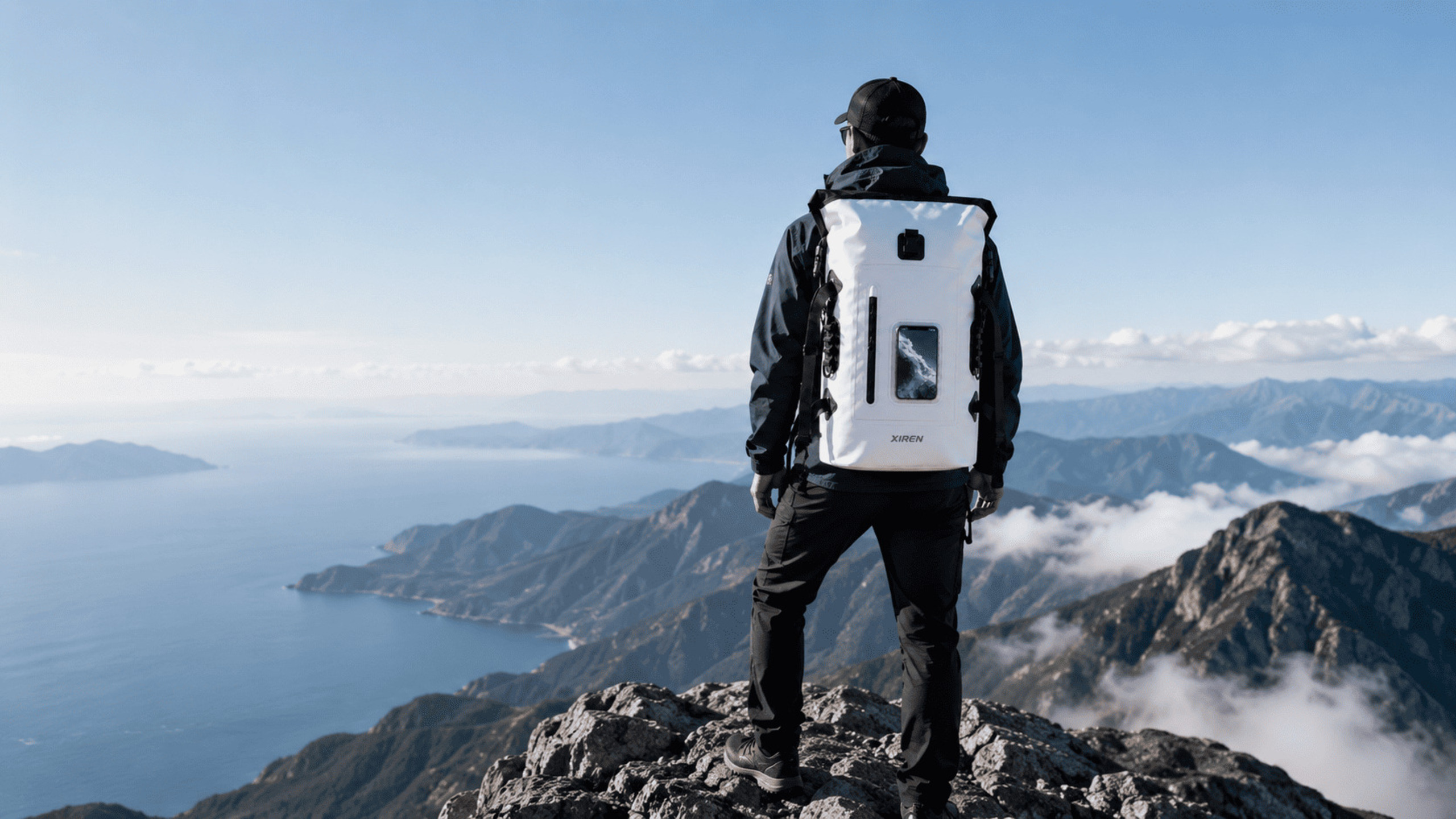 Waterproof bag used in kayaking and outdoor water conditions